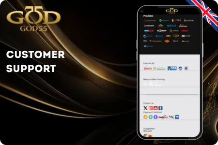 God55 United Kingdom Customer Support