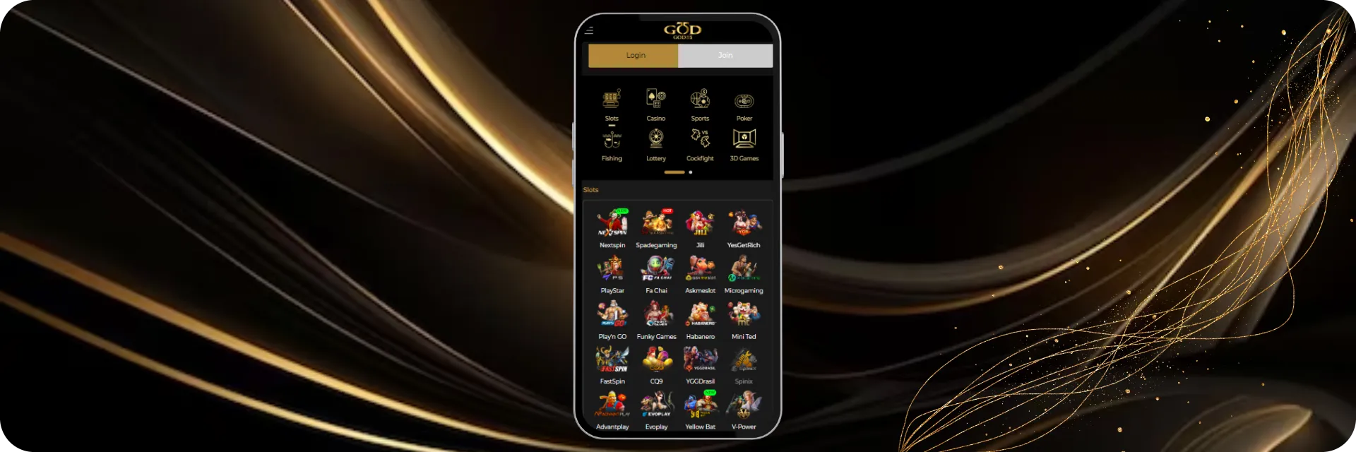 God55 Join button on website